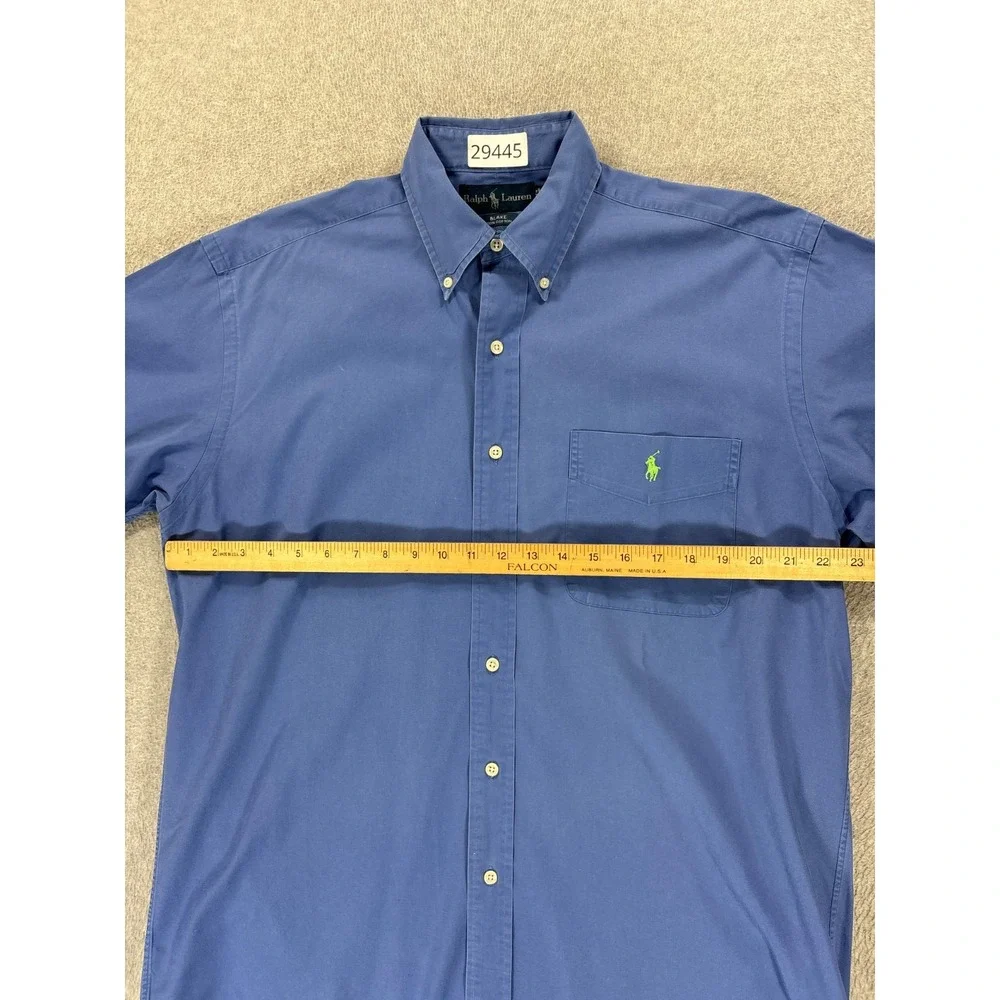 Polo Ralph Lauren BLAKE Cotton Short Sleeve Button Down Shirt (Men's Medium)